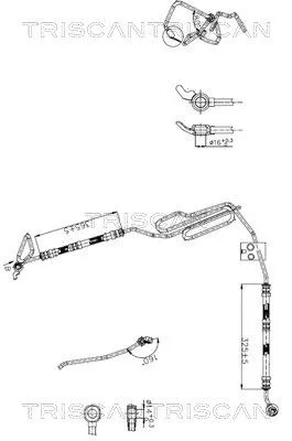 Hydraulische slang, stuurinrichting TRISCAN 8516 29051)