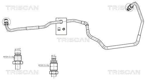 Hydraulische slang, stuurinrichting TRISCAN 8516 43007)