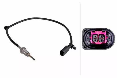 Sensor, exhaust gas temperature HELLA 6PT 358 226-641)