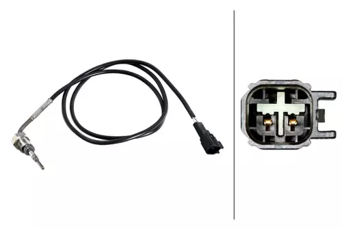 Sensor, exhaust gas temperature HELLA 6PT 358 226-251)