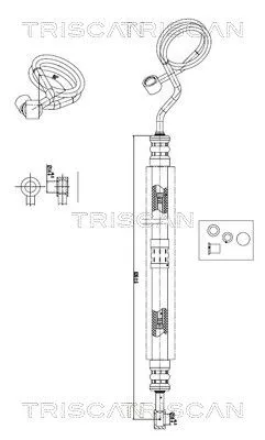Hydraulische slang, stuurinrichting TRISCAN 8516 29057)