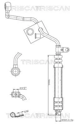 Hydraulische slang, stuurinrichting TRISCAN 8516 29082)