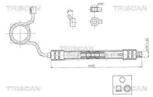 Hydraulische slang, stuurinrichting TRISCAN 8516 29084)
