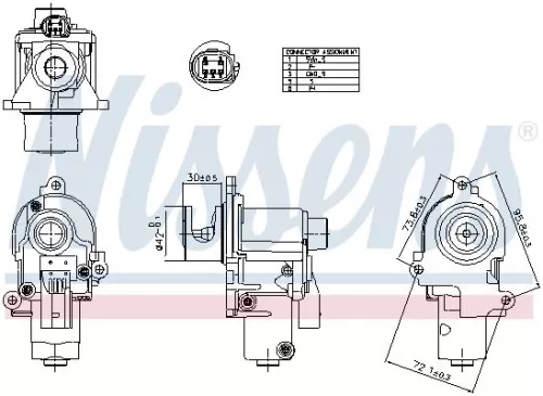 EGR-klep NISSENS 98553)