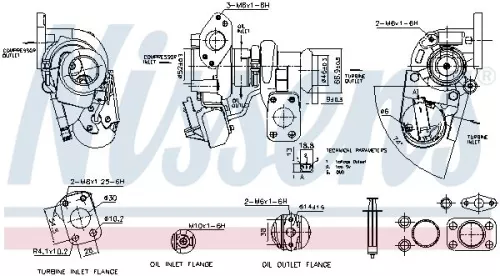 Oplader, opladen (supercharged/turbocharged) NISSENS 93559)
