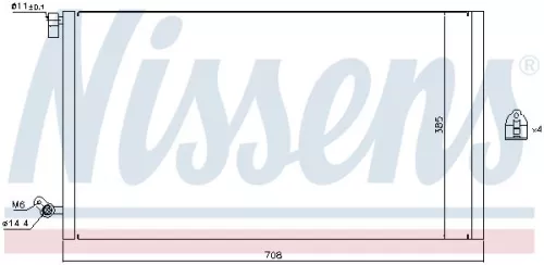 Condensor, airconditioning NISSENS 940187)