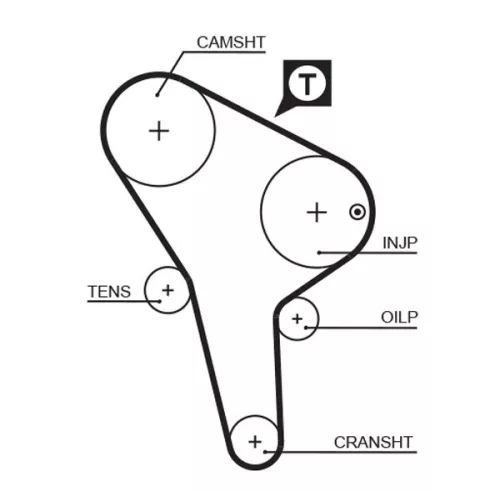Distributieriem GATES 5176)