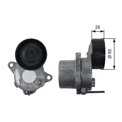 Riemspanner, V-geribbelde riem GATES T39196)