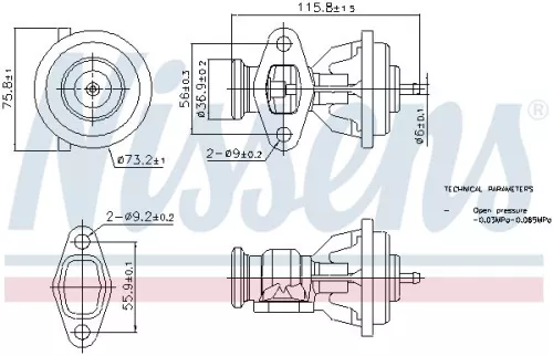 EGR-klep NISSENS 98439)
