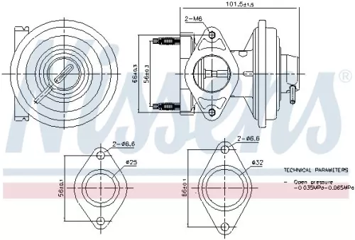 EGR-klep NISSENS 98444)