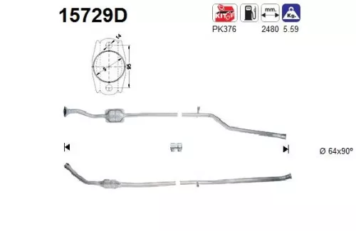 Katalysator AS 15729D)