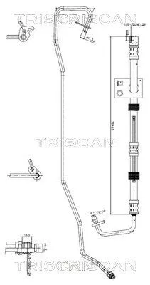 Hydraulische slang, stuurinrichting TRISCAN 8516 16032)