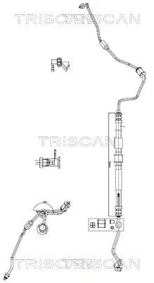 Hydraulische slang, stuurinrichting TRISCAN 8516 18001)