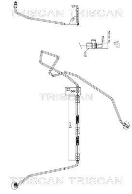 Hydraulische slang, stuurinrichting TRISCAN 8516 27002)