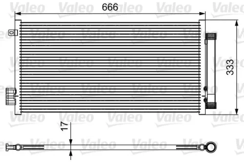 Condensor, airconditioning VALEO 814111)