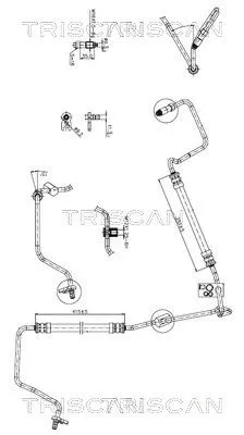 Hydraulische slang, stuurinrichting TRISCAN 8516 28012)