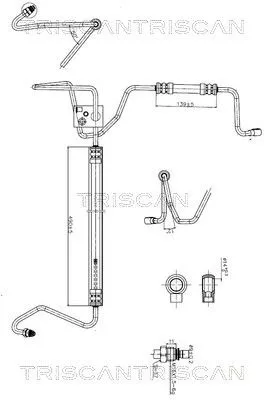 Hydraulische slang, stuurinrichting TRISCAN 8516 29020)