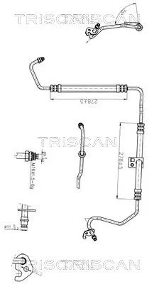 Hydraulische slang, stuurinrichting TRISCAN 8516 16045)