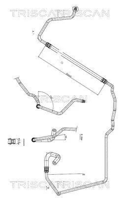 Hydraulische slang, stuurinrichting TRISCAN 8516 28005)