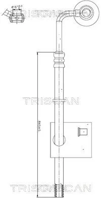 Hydraulische slang, stuurinrichting TRISCAN 8516 29030)