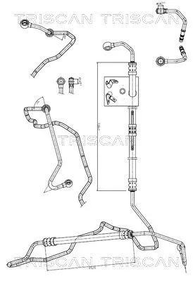 Hydraulische slang, stuurinrichting TRISCAN 8516 11010)