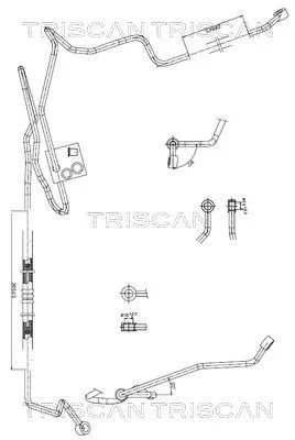 Hydraulische slang, stuurinrichting TRISCAN 8516 29007)