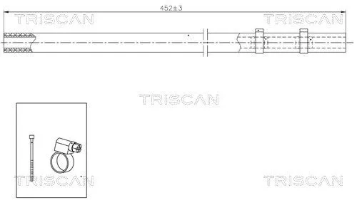 Hydraulic Hose, steering TRISCAN 8516 29029)