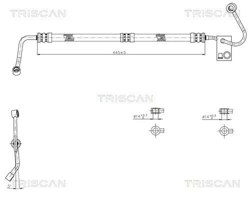 Hydraulische slang, stuurinrichting TRISCAN 8516 11038)
