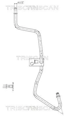 Hydraulische slang, stuurinrichting TRISCAN 8516 16040)