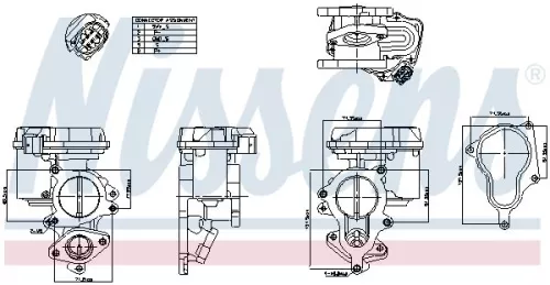 EGR-klep NISSENS 98156)