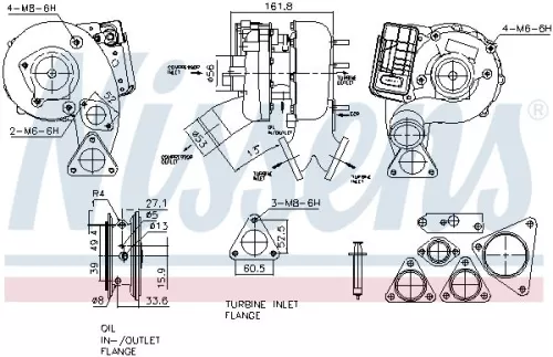 Oplader, opladen (supercharged/turbocharged) NISSENS 93329)