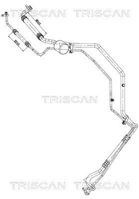 Hoge-/lagedrukleiding, airconditioning TRISCAN 9010 28042)