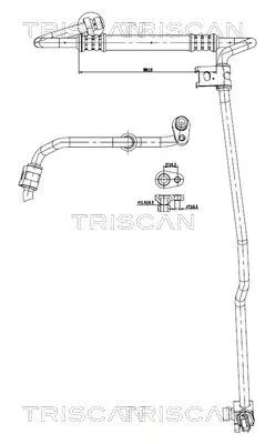 Hoge-/lagedrukleiding, airconditioning TRISCAN 9010 24006)