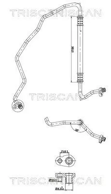 Hoge-/lagedrukleiding, airconditioning TRISCAN 9010 28061)
