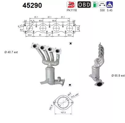 Katalysator AS 45290)