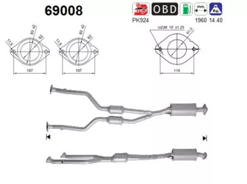 Katalysator AS 69008)
