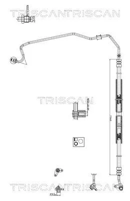 Hydraulische slang, stuurinrichting TRISCAN 8516 40002)