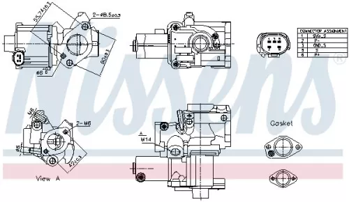 EGR-klep NISSENS 98199)