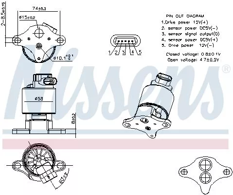 EGR-klep NISSENS 98360)