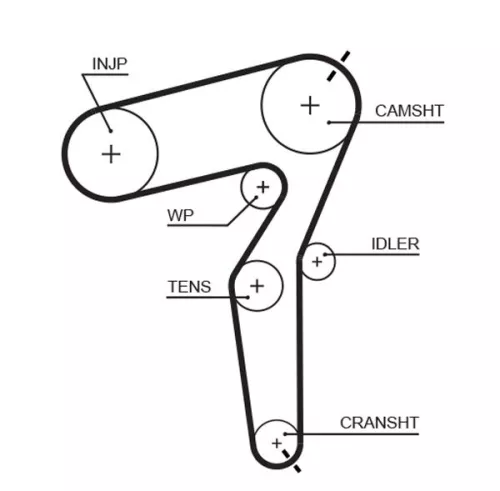 Timing Belt GATES 5650XS)