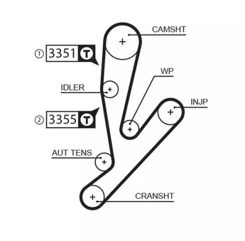 Distributieriem GATES 5592XS)