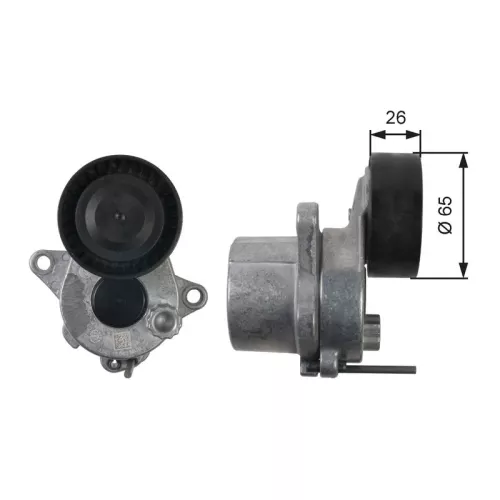 Riemspanner, V-geribbelde riem GATES T39165)