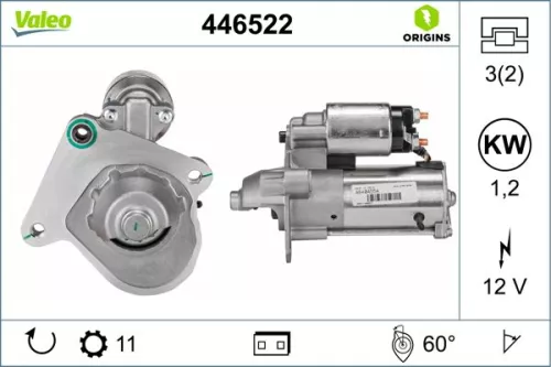 Starter VALEO 446522)