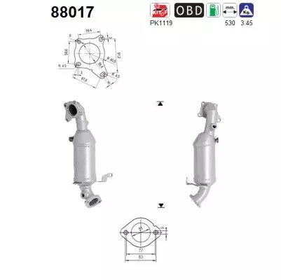 Katalysator AS 88017)