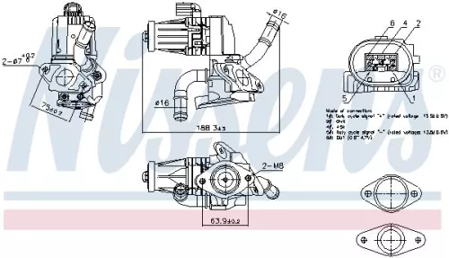 EGR-klep NISSENS 98232)