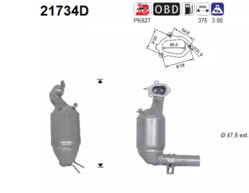 Katalysator AS 21734D)