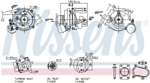 Oplader, opladen (supercharged/turbocharged) NISSENS 93611)