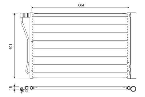 Condenser, air conditioning VALEO 814388)