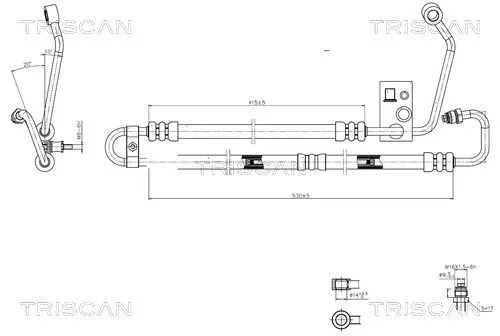 Hydraulische slang, stuurinrichting TRISCAN 8516 11004)