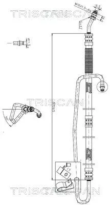 Hydraulische slang, stuurinrichting TRISCAN 8516 23006)